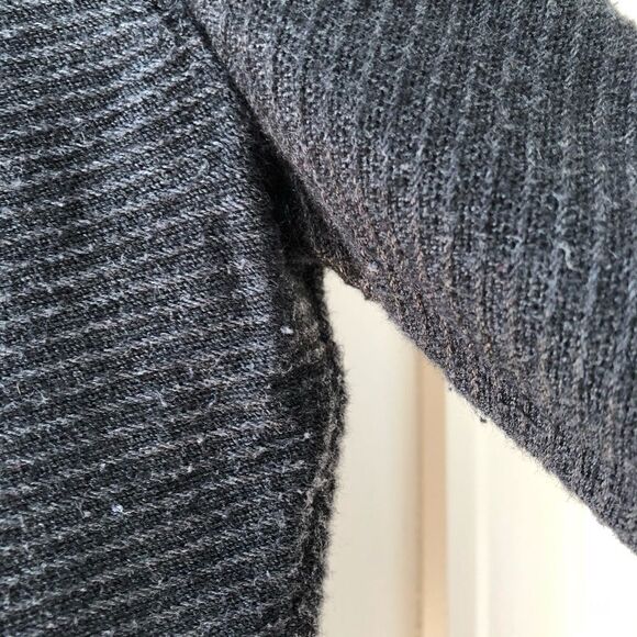 J.Crew Ruffle Neck Pullover Sweater Grey XS - Picture 3 of 8